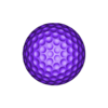 Download free STL file Golf Ball - Full &amp; Sliced • 3D printable ...